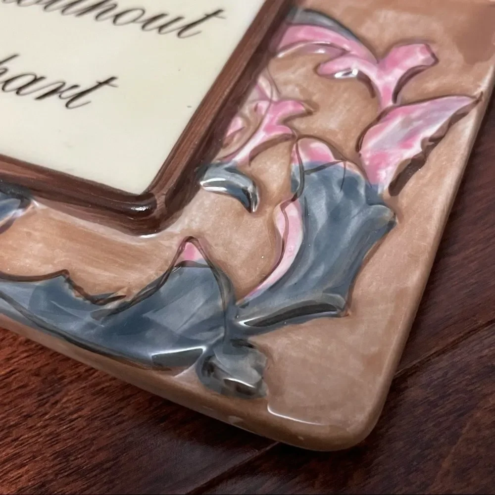 Ceramic Plaque True friends Can Grow Separately Without Growing Apart 7.5”x 7.5”